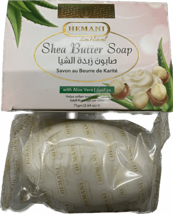 Savon au Beurre de Karité avec Aloé vera Hemani – Image 3